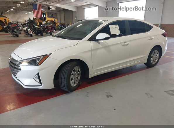 5NPD74LFXLH612864 2020 HYUNDAI ELANTRA White Առջևի ձախ երեք քառորդ տեսարան