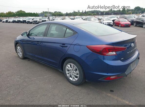 5NPD74LFXLH613691 2020 HYUNDAI ELANTRA Blue Задня ліва чверть