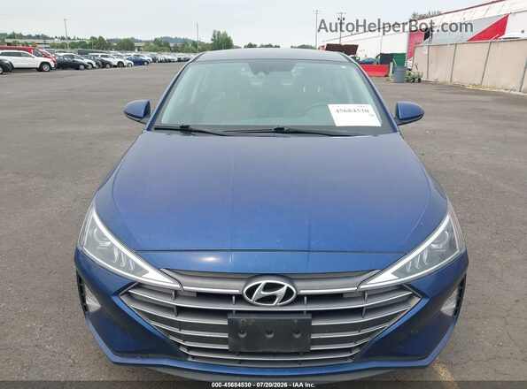 5NPD74LFXLH613691 2020 HYUNDAI ELANTRA Blue Вид щитка приладів
