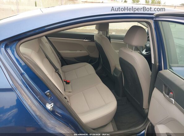 5NPD74LFXLH613691 2020 HYUNDAI ELANTRA Blue Вид наклейки з VIN-кодом