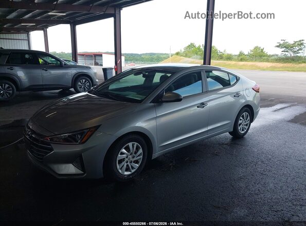 5NPD74LFXLH615232 2020 HYUNDAI ELANTRA Silver Առջևի ձախ երեք քառորդ տեսարան