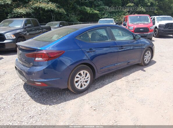 5NPD74LFXLH615862 2020 HYUNDAI ELANTRA Blue Задня права чверть