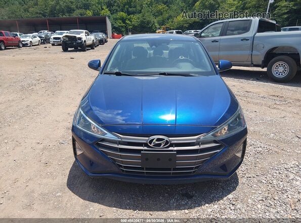 5NPD74LFXLH615862 2020 HYUNDAI ELANTRA Blue Вид щитка приладів