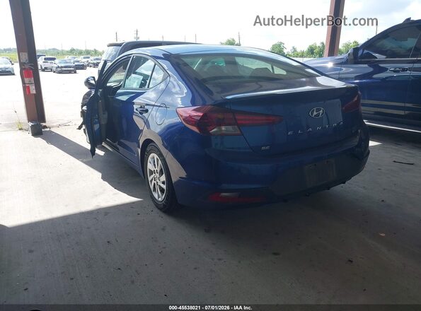 5NPD74LFXLH616252 2020 HYUNDAI ELANTRA Blue Հետևի ձախ