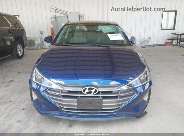 5NPD74LFXLH616252 2020 HYUNDAI ELANTRA Blue Սալոնի հետևի տեսք