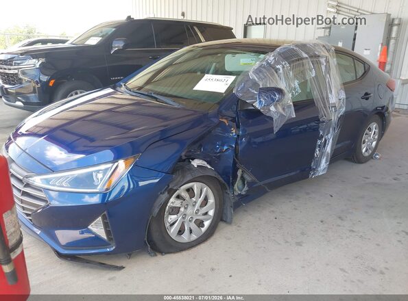 5NPD74LFXLH616252 2020 HYUNDAI ELANTRA Blue Առջևի ձախ երեք քառորդ տեսարան