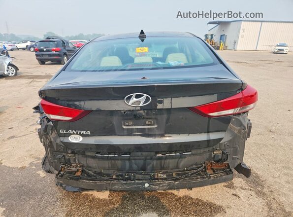5NPD84LF0HH011239 2017 HYUNDAI ELANTRA Black უკანა ხედი