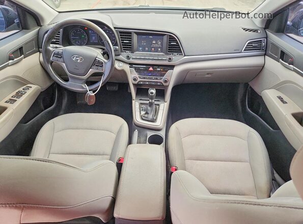 5NPD84LF0HH024508 2017 HYUNDAI ELANTRA Black Вид панелі приладів