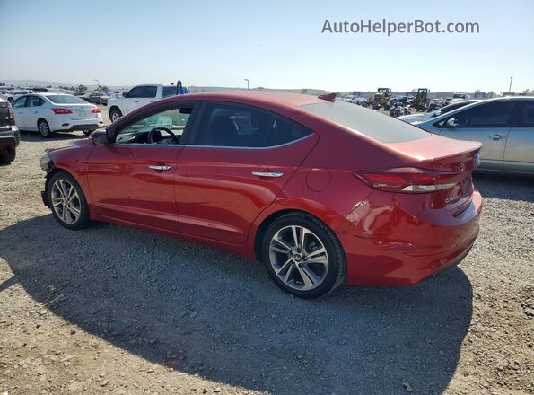 5NPD84LF0HH033502 2017 HYUNDAI ELANTRA Red Trasero izquierdo
