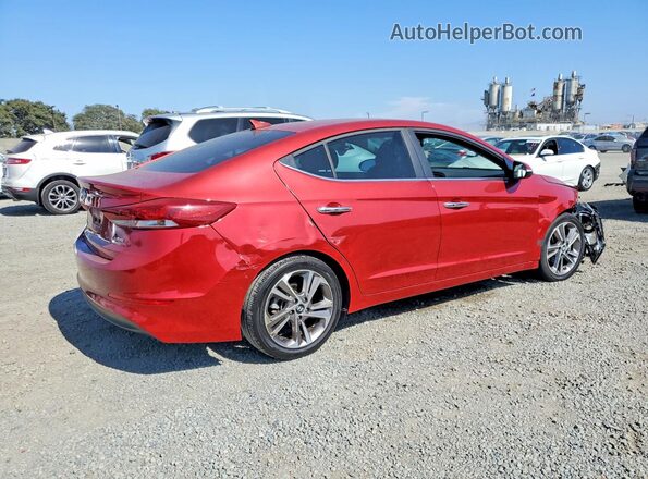 5NPD84LF0HH033502 2017 HYUNDAI ELANTRA Red Trasero derecho