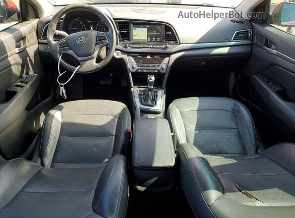 5NPD84LF0HH033502 2017 HYUNDAI ELANTRA Red Vista del salpicadero