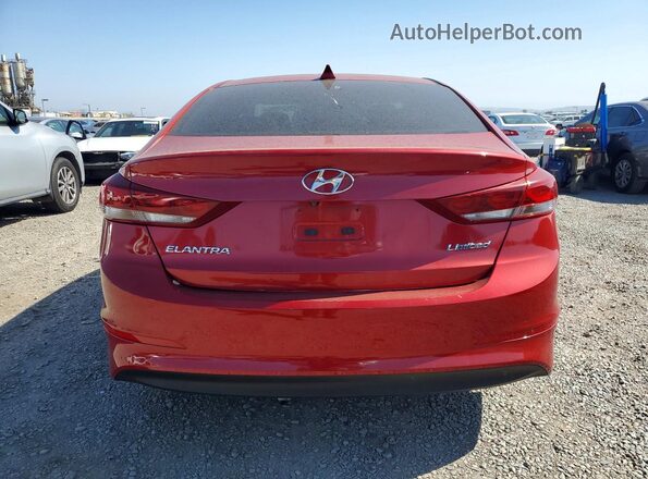 5NPD84LF0HH033502 2017 HYUNDAI ELANTRA Red Vista trasera