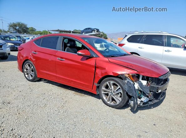 5NPD84LF0HH033502 2017 HYUNDAI ELANTRA Red Delantero derecho