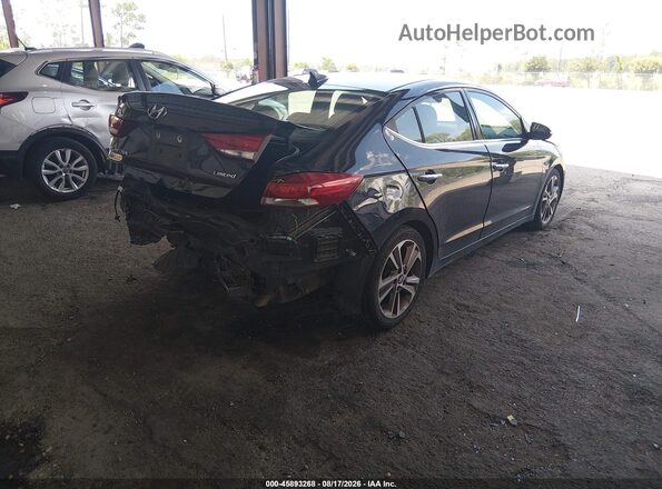 5NPD84LF0HH071117 2017 HYUNDAI ELANTRA Black Tył prawy