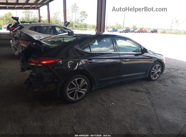 5NPD84LF0HH071117 2017 HYUNDAI ELANTRA Black Widok wnętrza z tyłu