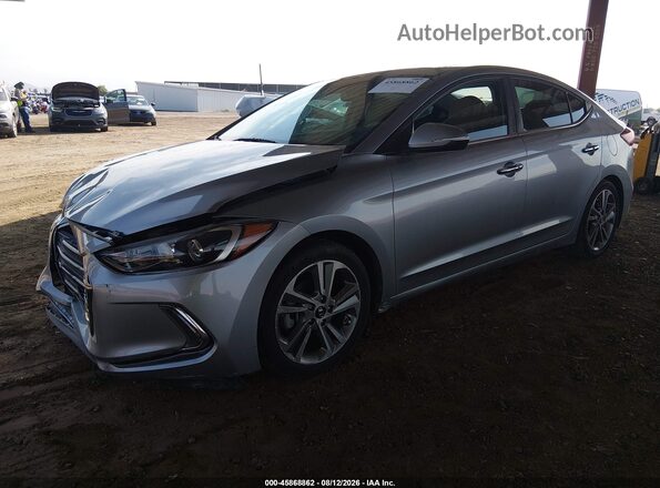 5NPD84LF0HH102155 2017 HYUNDAI ELANTRA Gray Przód lewy