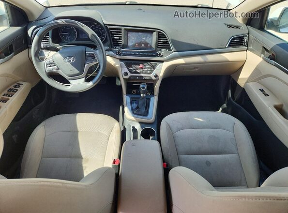 5NPD84LF0HH121952 2017 HYUNDAI ELANTRA White Vista del salpicadero