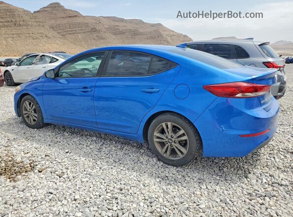 5NPD84LF0JH213035 2018 HYUNDAI ELANTRA Blue Trasero izquierdo