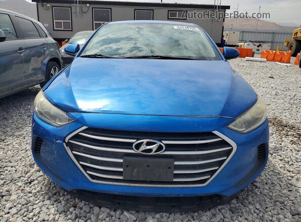 5NPD84LF0JH213035 2018 HYUNDAI ELANTRA Blue Vista frontal