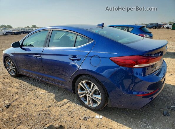5NPD84LF0JH216159 2018 HYUNDAI ELANTRA Blue Rear left