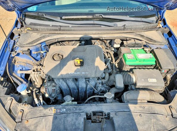 5NPD84LF0JH216159 2018 HYUNDAI ELANTRA Blue Rear interior view