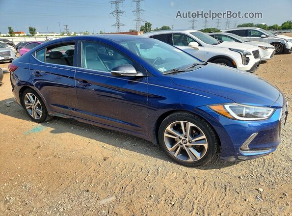 5NPD84LF0JH216159 2018 HYUNDAI ELANTRA Blue Front right