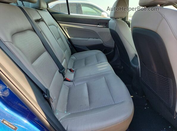 5NPD84LF0JH216159 2018 HYUNDAI ELANTRA Blue Rear seats view