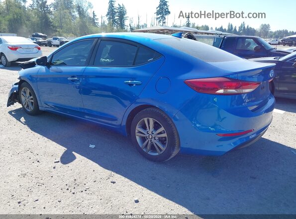 5NPD84LF0JH225749 2018 HYUNDAI ELANTRA Blue Rear left