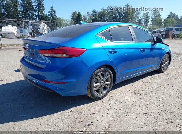 5NPD84LF0JH225749 2018 HYUNDAI ELANTRA Blue Rear right
