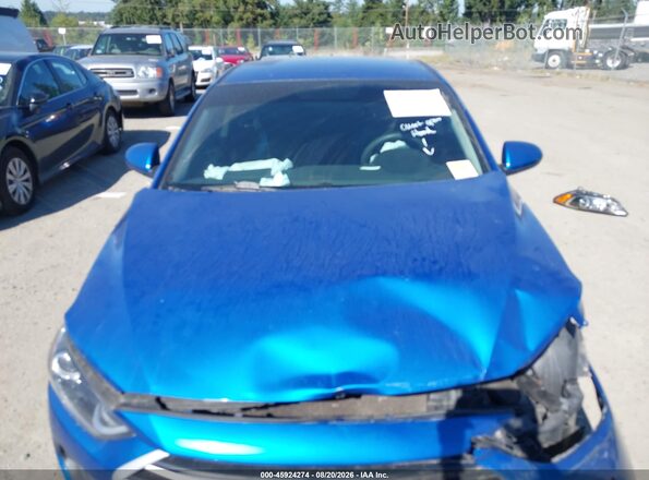 5NPD84LF0JH225749 2018 HYUNDAI ELANTRA Blue Rear view