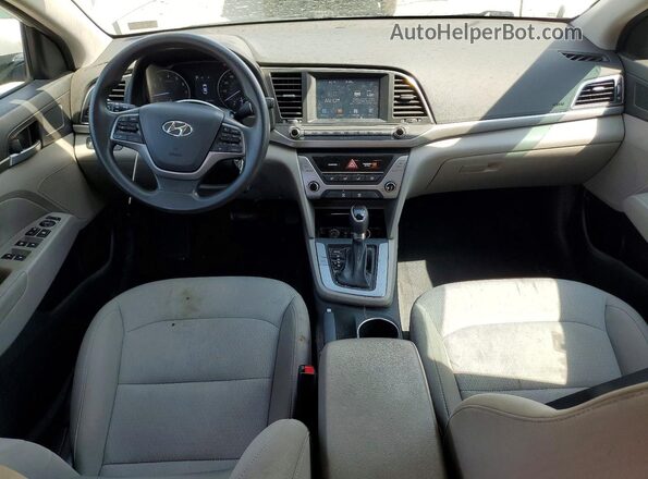 5NPD84LF0JH237187 2018 HYUNDAI ELANTRA Silver Widok deski rozdzielczej