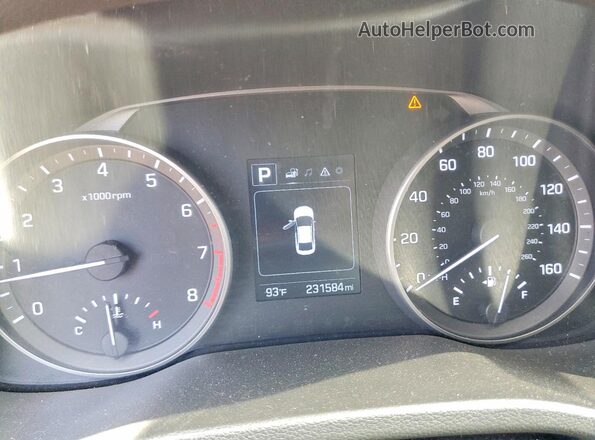 5NPD84LF0JH237187 2018 HYUNDAI ELANTRA Silver Widok zestawu wskaźników