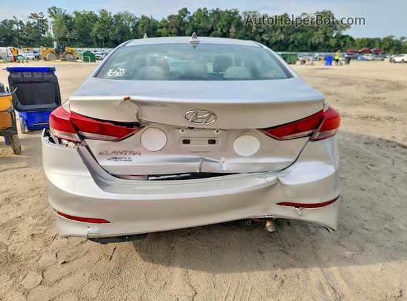 5NPD84LF0JH238663 2018 HYUNDAI ELANTRA Серебряный Вид сзади