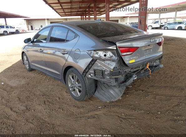 5NPD84LF0JH248528 2018 HYUNDAI ELANTRA Silver Trasero izquierdo