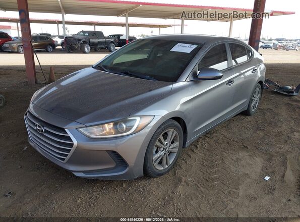 5NPD84LF0JH248528 2018 HYUNDAI ELANTRA Silver Vista tres cuartos delantera izquierda
