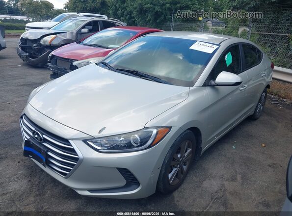 5NPD84LF0JH248626 2018 HYUNDAI ELANTRA Silver წინა მარცხენა ხედი სამი მეოთხედიდან