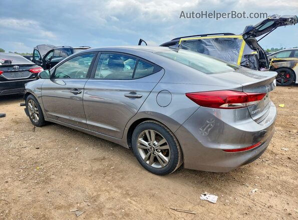 5NPD84LF0JH249436 2018 HYUNDAI ELANTRA Gray Հետևի ձախ