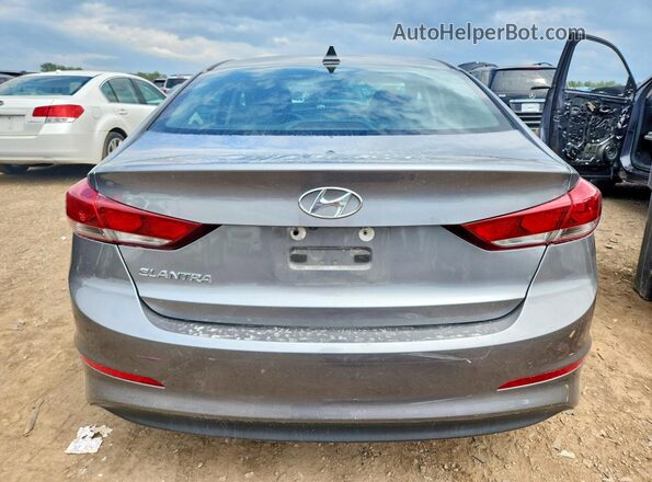 5NPD84LF0JH249436 2018 HYUNDAI ELANTRA Gray Հետևի տեսք