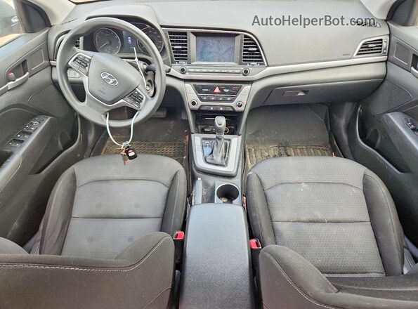 5NPD84LF0JH249436 2018 HYUNDAI ELANTRA Gray Առջևի վահանակի տեսք