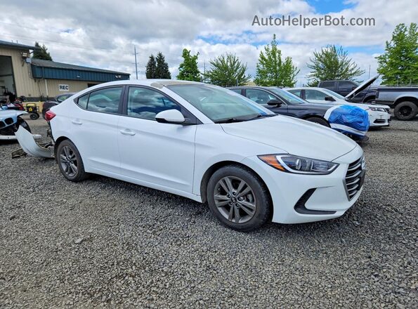 5NPD84LF0JH257892 2018 HYUNDAI ELANTRA White წინა მარჯვენა