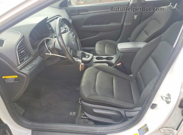 5NPD84LF0JH289161 2018 HYUNDAI ELANTRA Белый Вид салона спереди