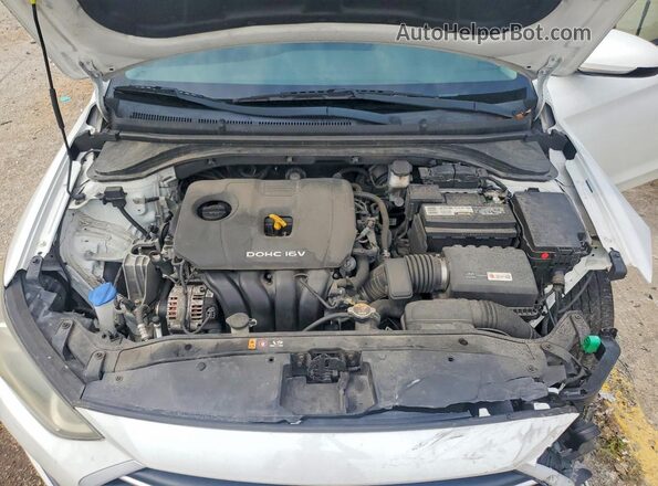 5NPD84LF0JH289161 2018 HYUNDAI ELANTRA Белый Вид задней части салона