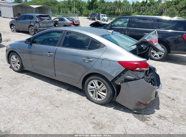 5NPD84LF0JH307593 2018 HYUNDAI ELANTRA Gray Trasero izquierdo