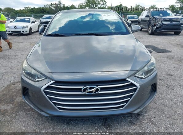 5NPD84LF0JH307593 2018 HYUNDAI ELANTRA Gray Vista del cuadro de instrumentos