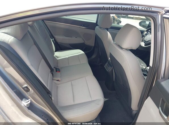 5NPD84LF0JH307593 2018 HYUNDAI ELANTRA Gray Vista de la etiqueta del VIN