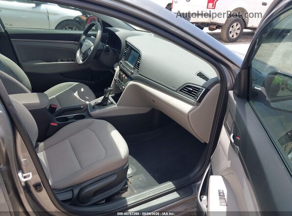 5NPD84LF0JH307593 2018 HYUNDAI ELANTRA Gray Vista interior delantera
