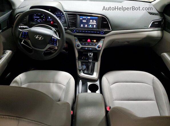 5NPD84LF0JH326936 2018 HYUNDAI ELANTRA Silver Widok deski rozdzielczej