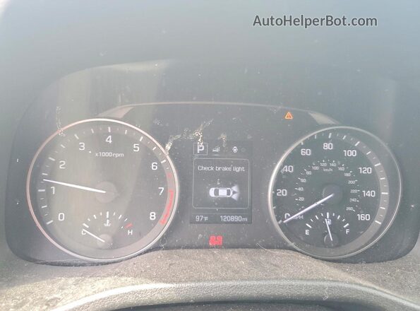5NPD84LF0JH328086 2018 HYUNDAI ELANTRA White Вид щитка приладів