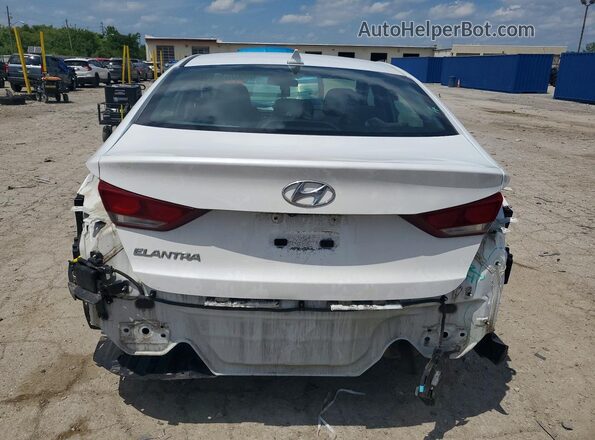5NPD84LF0JH328086 2018 HYUNDAI ELANTRA White Вид ззаду