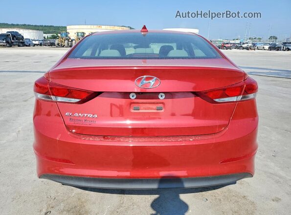 5NPD84LF0JH333000 2018 HYUNDAI ELANTRA Red Հետևի տեսք